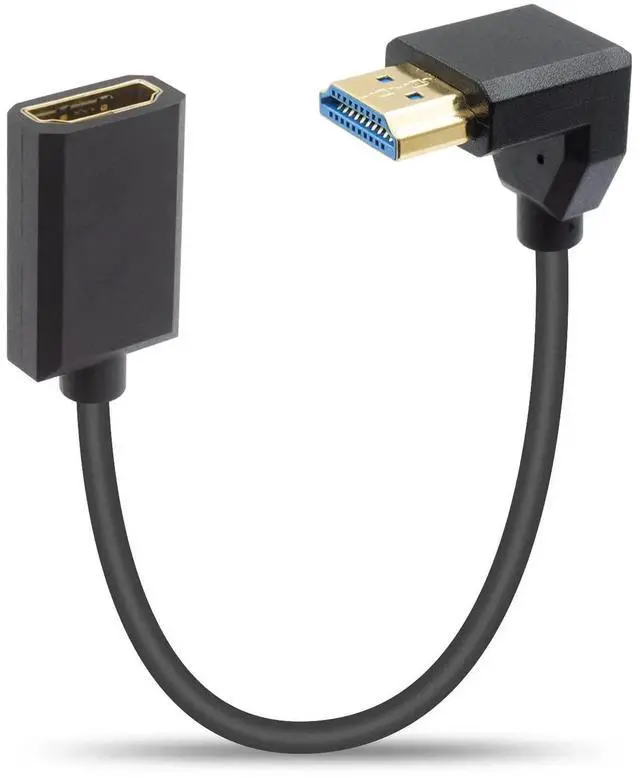 Main image of 8K HDMI Extender Cable 12inch/30cm Down Angle, 48Gbps High Speed Short Extension Cord Supports 8K@60Hz for PC, Laptop, TV, Xbox, PS5, PS4