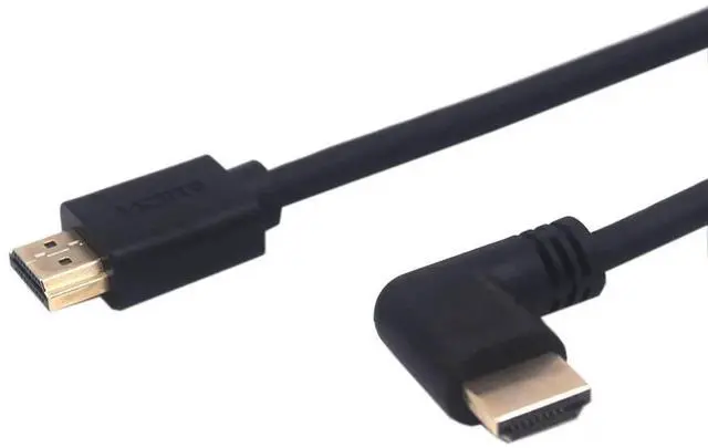 Alt view image 2 of 6 - 2FT 18Gbps HDMI 2.0 Cable 4K@60Hz, Right Angle Male to Male High Speed Shielded Cord for Xbox, HDTV, PS4, PS5, Switch