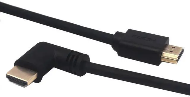 Alt view image 5 of 6 - 2FT 18Gbps HDMI 2.0 Cable 4K@60Hz, Right Angle Male to Male High Speed Shielded Cord for Xbox, HDTV, PS4, PS5, Switch