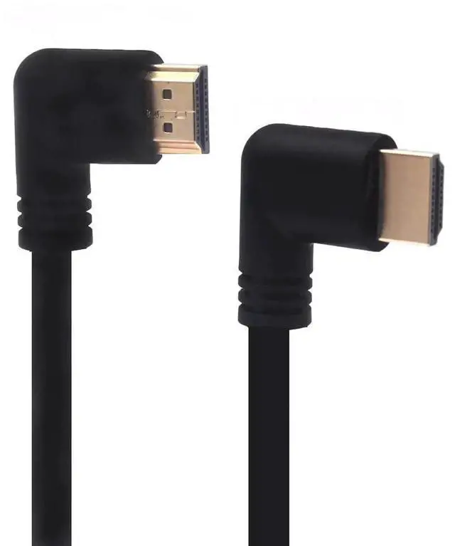 Alt view image 5 of 6 - 1.5ft 4K@60Hz HDMI 2.0 Cable, Left Angle to Right Angle 18Gbps High Speed Cable for HDTV, Xbox, PS4, PS5, Switch