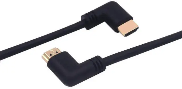 Alt view image 4 of 6 - 1.5ft 4K@60Hz HDMI 2.0 Cable, Left Angle to Right Angle 18Gbps High Speed Cable for HDTV, Xbox, PS4, PS5, Switch