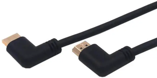 Alt view image 3 of 6 - 1.5ft 4K@60Hz HDMI 2.0 Cable, Left Angle to Right Angle 18Gbps High Speed Cable for HDTV, Xbox, PS4, PS5, Switch