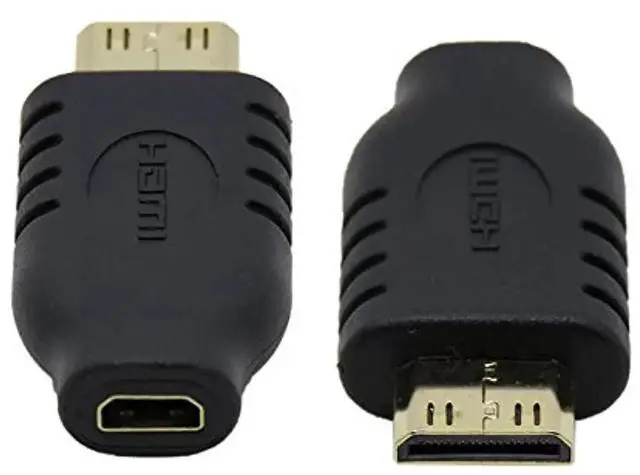 Main image of Micro HDMI (Type D) Female to Mini HDMI (Type C) Male Adapter 1.4 4K@60Hz Converter Connector