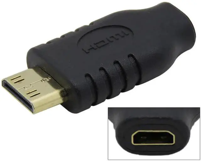 Alt view image 4 of 6 - Micro HDMI (Type D) Female to Mini HDMI (Type C) Male Adapter 1.4 4K@60Hz Converter Connector