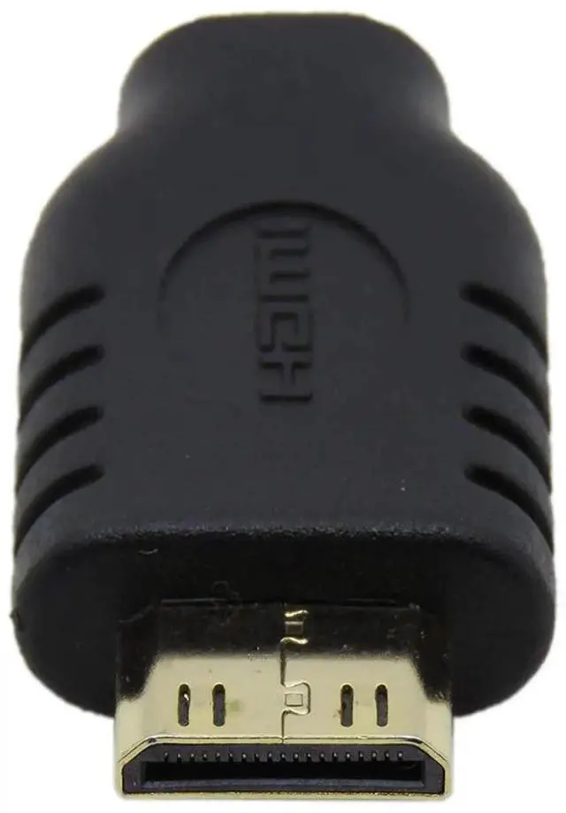 Alt view image 3 of 6 - Micro HDMI (Type D) Female to Mini HDMI (Type C) Male Adapter 1.4 4K@60Hz Converter Connector