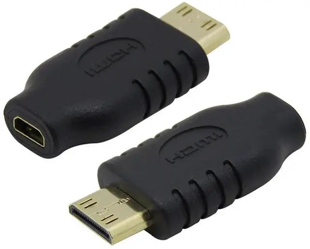 Alt view image 5 of 6 - Micro HDMI (Type D) Female to Mini HDMI (Type C) Male Adapter 1.4 4K@60Hz Converter Connector