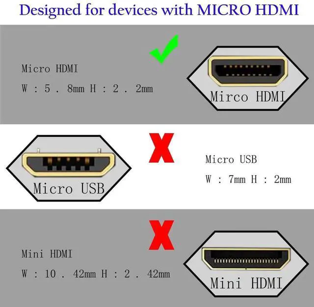 Alt view image 5 of 7 - 90° Upward Angle Micro HDMI to HDMI Cable 15CM 4K@60Hz Type D to Type A Adapter for Camera Camcorder Tablet Monitor