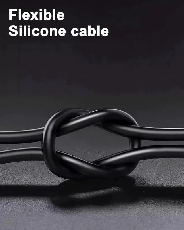 Alt view image 6 of 7 - 1FT/0.3M Ultra Soft Silicone HDMI 2.1 Cable 8K@60Hz Hyper Flexible Thin HDMI Cord for Camera Camcorder Gimbal PS5 Monitor