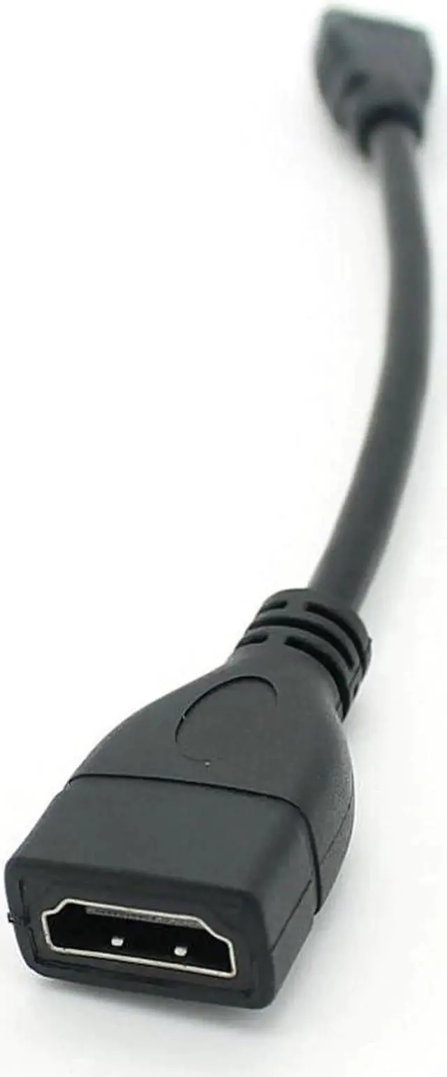 Alt view image 5 of 5 - 2-Pack Mini HDMI to HDMI Adapter Cable 6 Inch, 4K & HDR Compatible, for Raspberry Pi Zero, Camera, Tablet & More