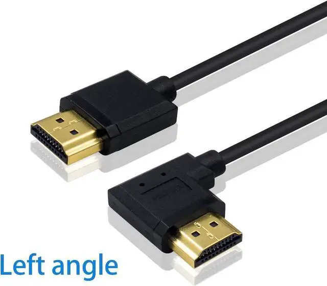 Alt view image 7 of 7 - Left Angle Coiled HDMI Cable 4FT/1.2M, Extreme Thin 90 Degree HDMI Male to Male Coiled Cable for 3D and 4K@60hz Ultra HD TV Stick for PS5, Blu-ray, Roku TV, Xbox Series X/S