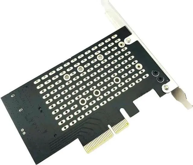 Alt view image 7 of 7 - PCIe to M.2 Adapter Card, M Key+B Key Dual Protocol PCI-E M.2 Converter, NVME & SATA M.2 SSD Expansion Card for Desktop PC Storage Upgrade