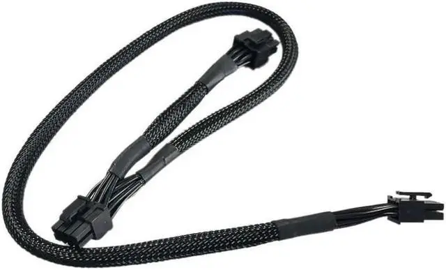 Alt view image 2 of 3 - Braided 8 Pin to Dual 8Pin (6+2) PCIe VGA Power Cable, Modular GPU Splitter Cord for EVGA SuperNOVA 80 PLUS PSU