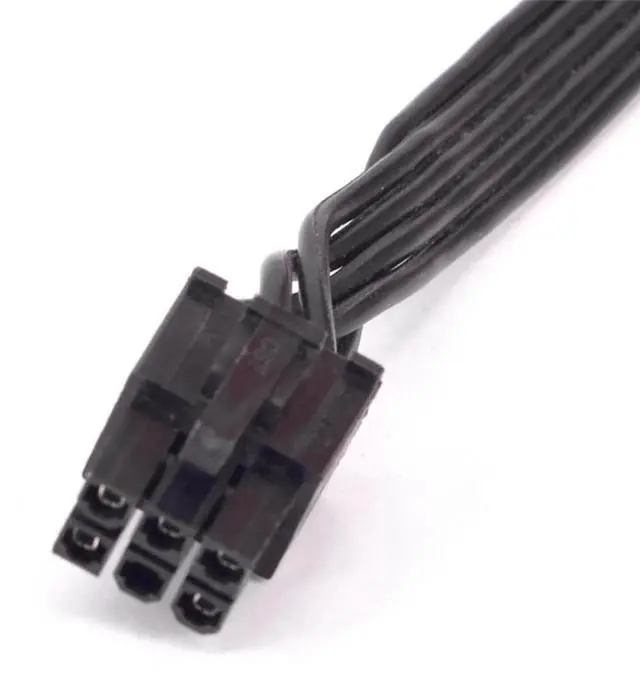 Alt view image 2 of 6 - PCI-e 6Pin Male to 4 SATA 15Pin Power Cable, 1 to 4 SATA Port Multiplier Power Supply Cable Compatible with Corsair RMx Series RM550x RM650x RM750x RM850x RM1000x Modular PSU