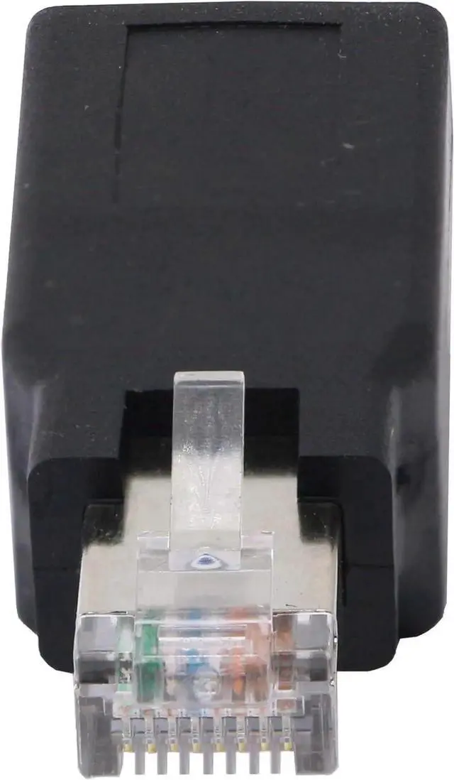 Alt view image 3 of 7 - 2Pcs RJ45 Crossover Adapter, Male to Female Ethernet Crossover Connector, Directly Connect Two Computers via Standard LAN Cable for Network Data Transmission