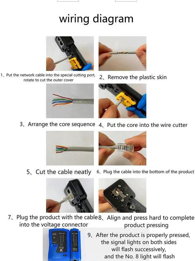 Alt view image 3 of 7 - 20PCS Cat6 RJ45 Non-Pass Through Connectors, 8P8C Gold-Plated Network Plugs, Cat6/6E UTP Solid & Stranded Ethernet Cable Crimp Connectors