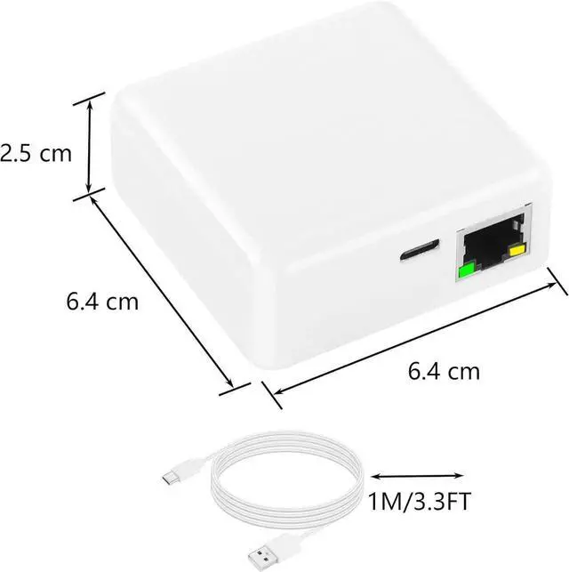 Alt view image 5 of 7 - White Gigabit RJ45 Ethernet Splitter, 1 to 2 Port 1000Mbps Network Extension Connector, Dual Device Simultaneous Internet Sharing LAN Splitter Adapter for Home Office