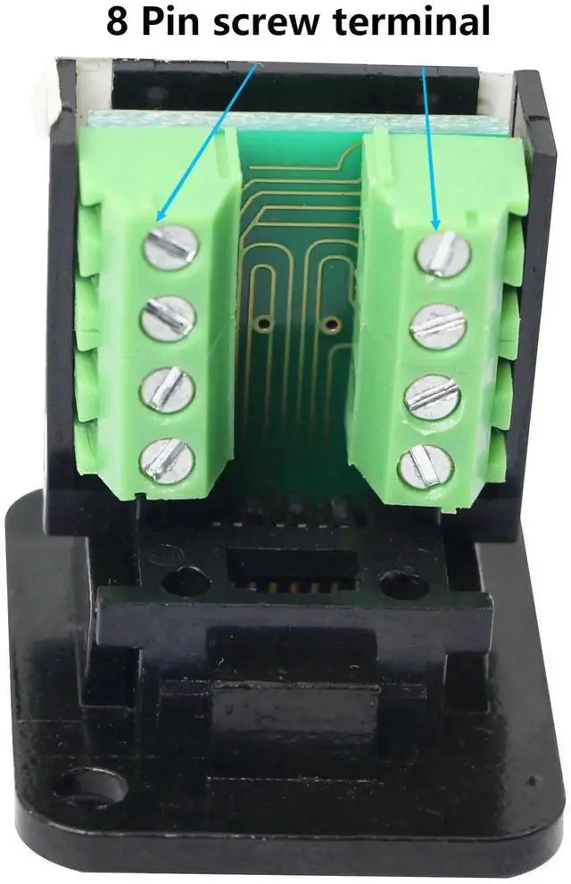 Alt view image 6 of 7 - D-Type Panel Mount RJ45 8P8C Solderless Terminal Connector, Cat5e Keystone Jack Crimp-Free Female Network Extender, Screw Mount Ethernet Data Adapter for Cabinet & Equipment Installation