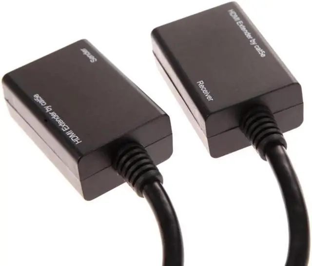 Alt view image 5 of 6 - 2PCS HDMI Over RJ45 Extender, 1080P 3D HDMI LAN Ethernet Balun Repeater, CAT5e CAT6 Cable Support, Up to 30M Transmission for HD Video Display