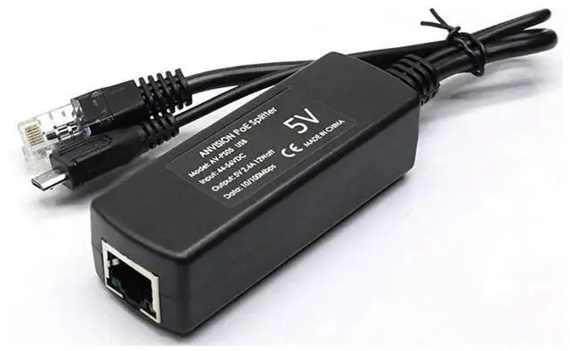 Alt view image 2 of 6 - 4Pack Active 5V 2.4A PoE Splitter Adapter, IEEE 802.3af 48V to 5V Micro USB PoE Converter for Raspberry Pi, IP Camera, Dropcam, Tablet and Universal 5V Devices