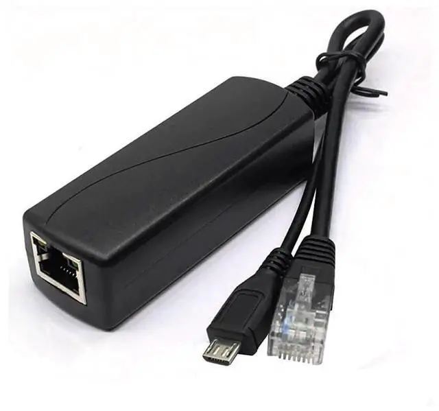 Alt view image 6 of 6 - 4Pack Active 5V 2.4A PoE Splitter Adapter, IEEE 802.3af 48V to 5V Micro USB PoE Converter for Raspberry Pi, IP Camera, Dropcam, Tablet and Universal 5V Devices