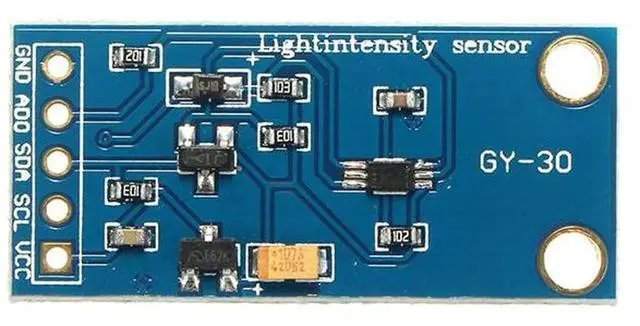 Alt view image 7 of 7 - 3PCS GY-30 BH1750FVI Digital Light Sensor Module, 3-5V High Precision 0-65535 Lux Ambient Light Intensity Detection Sensor Module