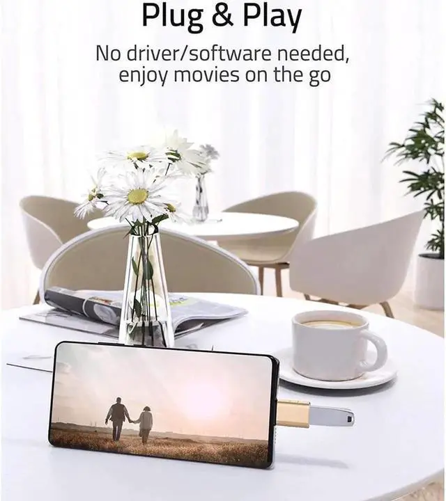 Alt view image 4 of 7 - USB C to USB Adapter Pack of 2 USB C Male to USB3 Female Adapter Compatible with MacBook Pro 2021 iMac iPad Mini 6/Pro MacBook Air 2022 and Other Type C or Thunderbolt 4/3 Devices Space Gold