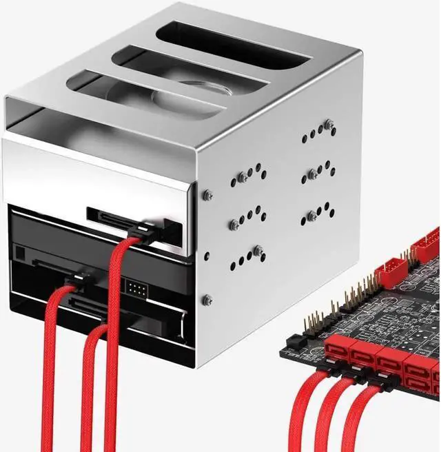 Alt view image 4 of 7 - 3PACK SATA Cable III 3 Pack 6Gbps Straight HDD SDD Data Cable with Locking Latch 18 Inch for SATA HDD, SSD, CD Driver, CD Writer, Red