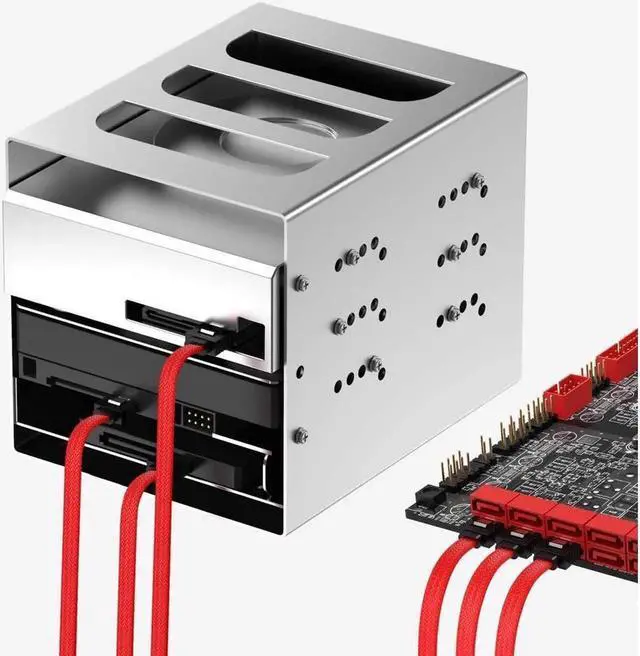 Alt view image 2 of 7 - 3PACK SATA Cable III 3 Pack 90 Degree Straight to Right Angle 6Gbps HDD SDD SATA Data Cable with Locking Latch 50cm 18 Inch for SATA HDD, SSD, CD Driver, CD Writer, Red