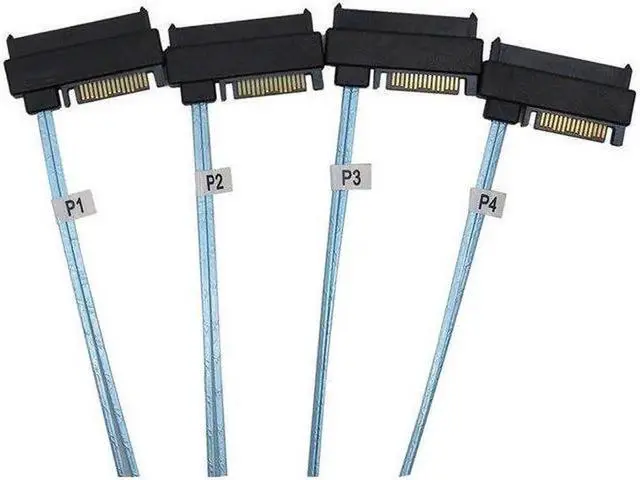 Alt view image 7 of 7 - 1M/3.3FT SFF-8087 to 4 SFF-8482 Breakout Cable, 36Pin Mini SAS Host to SAS SATA Hard Drive Internal Storage Cable