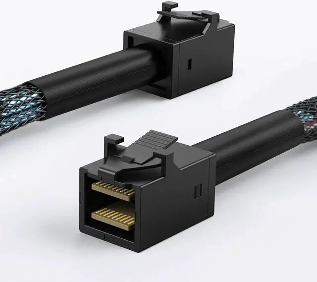 Alt view image 5 of 5 - 0.5m Internal Mini SAS HD Cable, SFF-8643 to SFF-8643 High Speed Server Storage Data Cable, 1.64ft