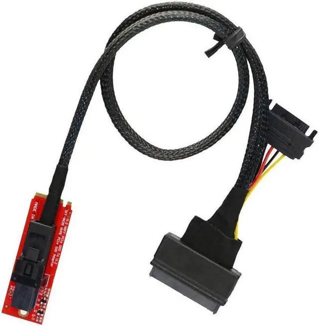 Alt view image 3 of 7 - U.2 SFF-8639 NVMe PCIe SSD Adapter & Cable Kit, High Speed U.2 Expansion Set Compatible with Intel SSD 750 Series