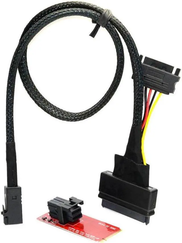Alt view image 4 of 7 - U.2 SFF-8639 NVMe PCIe SSD Adapter & Cable Kit, High Speed U.2 Expansion Set Compatible with Intel SSD 750 Series
