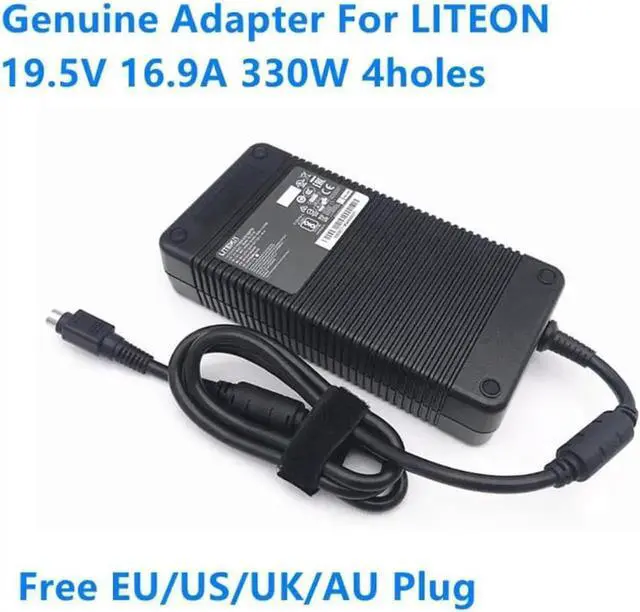 Alt view image 2 of 4 - 330W 19.5V 16.9A 4-Pin LiteOn PA-1331-90 AC Adapter, High Power Gaming Laptop Charger Replacement for MSI