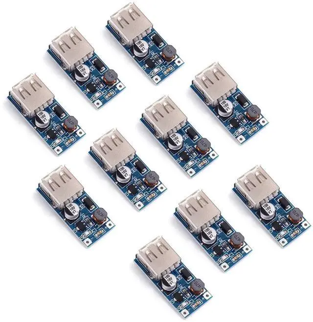 Main image of 10PCS DC-DC Boost Converter Module, 0.9V-5V to 5V 600mA PFM Step Up Voltage Regulator Board, USB Mobile Power Bank Charger Boost Circuit Board