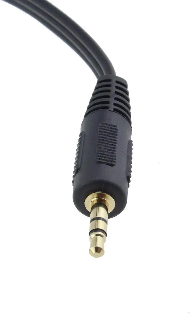 Alt view image 6 of 6 - 2Pcs 3.5mm TRRS Audio Splitter Cable, 1FT Gold Plated 1 Male to 3 Female Stereo AUX Splitter Adapter, 1 Input 3 Output Audio Jack Splitter