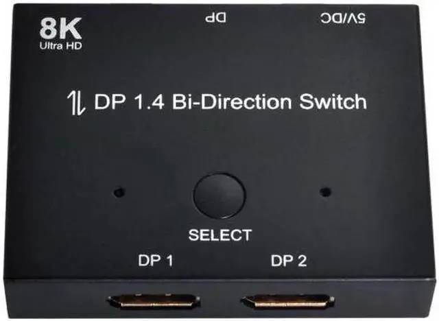 Alt view image 4 of 7 - DisplayPort 1.4 Bi-Directional Switch MST Hub, 8K@30Hz 4K@60Hz Support HDCP SST Extended for Monitor PC Graphics Card