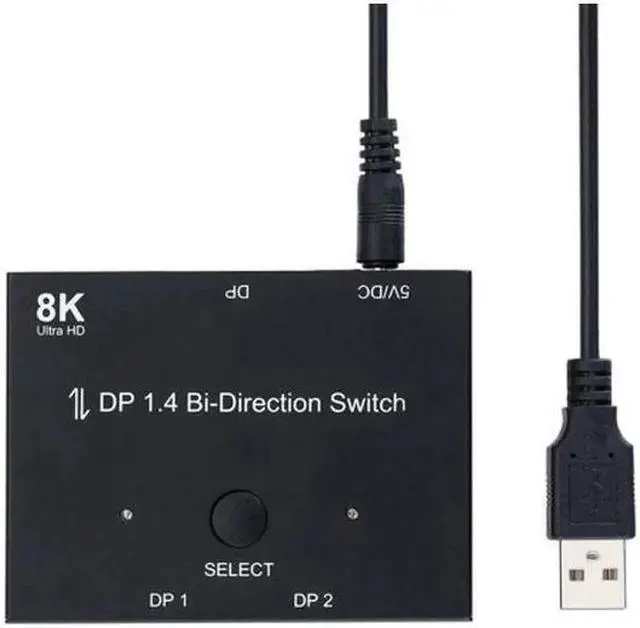 Alt view image 6 of 7 - DisplayPort 1.4 Bi-Directional Switch MST Hub, 8K@30Hz 4K@60Hz Support HDCP SST Extended for Monitor PC Graphics Card