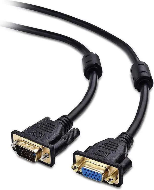 Main image of 10 Feet VGA Extension Cable, Male to Female SVGA HD15 Monitor Video Extension Cord