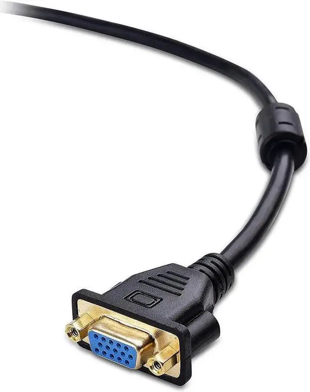 Alt view image 4 of 6 - 10 Feet VGA Extension Cable, Male to Female SVGA HD15 Monitor Video Extension Cord