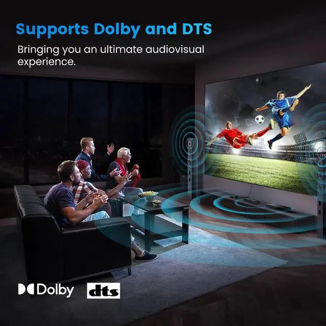Alt view image 4 of 7 - 7 in 1 Out 4K@60Hz HDMI 2.0 Switch, 7 Port HDMI Switcher Selector with IR Remote, Support Dolby Vision Atmos HDR10, Compatible with Xbox Switch PS5 PS4 Roku Fire Stick