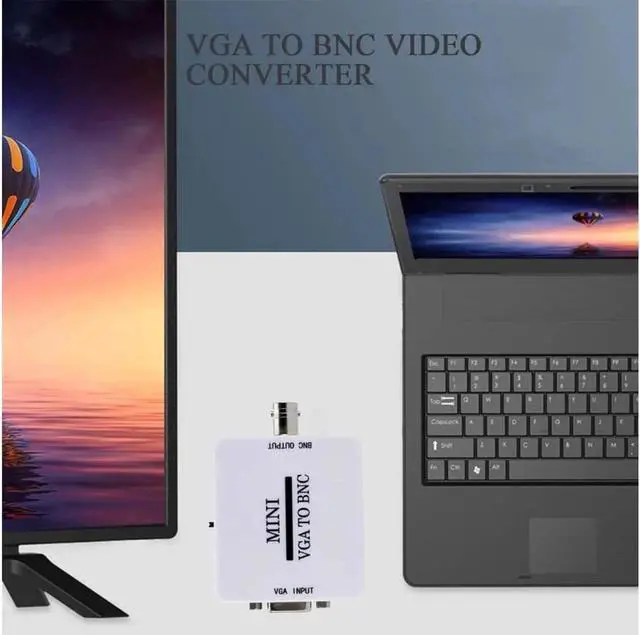 Alt view image 3 of 6 - COFIER VGA to BNC Converter, 1080P HD VGA to BNC Adapter Support NTSC PAL Output Surveillance Security Video Converter