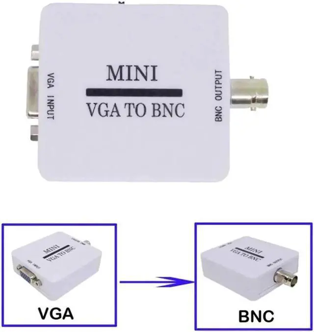 Alt view image 5 of 6 - COFIER VGA to BNC Converter, 1080P HD VGA to BNC Adapter Support NTSC PAL Output Surveillance Security Video Converter