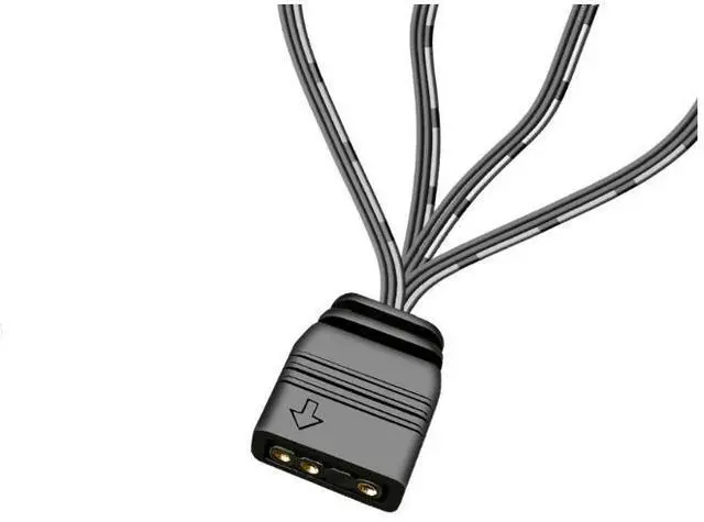 Alt view image 2 of 2 - 5V 3Pin ARGB Controller Cable, AR-1 Mini RGB Hub Adapter, SATA Power to 3Pin Addressable RGB Control for PC Case Fan, LED Light Strip, Gaming Chassis Lighting