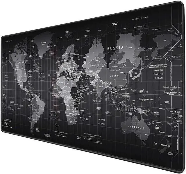 Main image of 35.43 x 15.75 Inch World Map XXXL Extended Gaming Mouse Pad, Large Computer Desk Mat with Non-Slip Rubber Base for Desktop Gaming Office Home