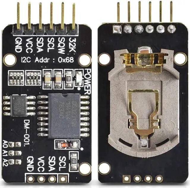 Main image of 2PCS DS3231SN RTC Module, High Precision IIC Real Time Clock with AT24C32 Memory, Replacement for DS1307 Real Time Clock Breakout Board