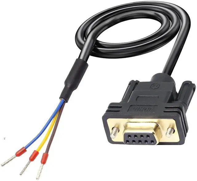 Main image of DB9 Female RS232 Serial Port Solderless Breakout Cable, 9-Pin COM Port Adapter Replacement Cable, 1.5m / 4.92ft