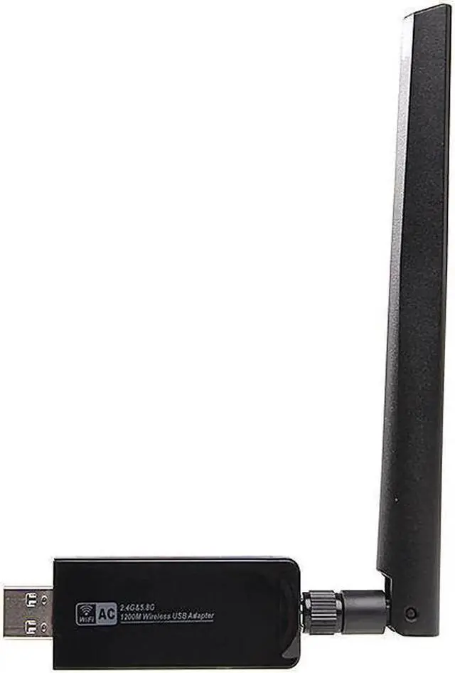 Alt view image 5 of 7 - RTL8812AU Chipset 1200Mbps Dual Band 2.4G/5GHz 802.11ac USB WiFi Adapter with High Gain Antenna