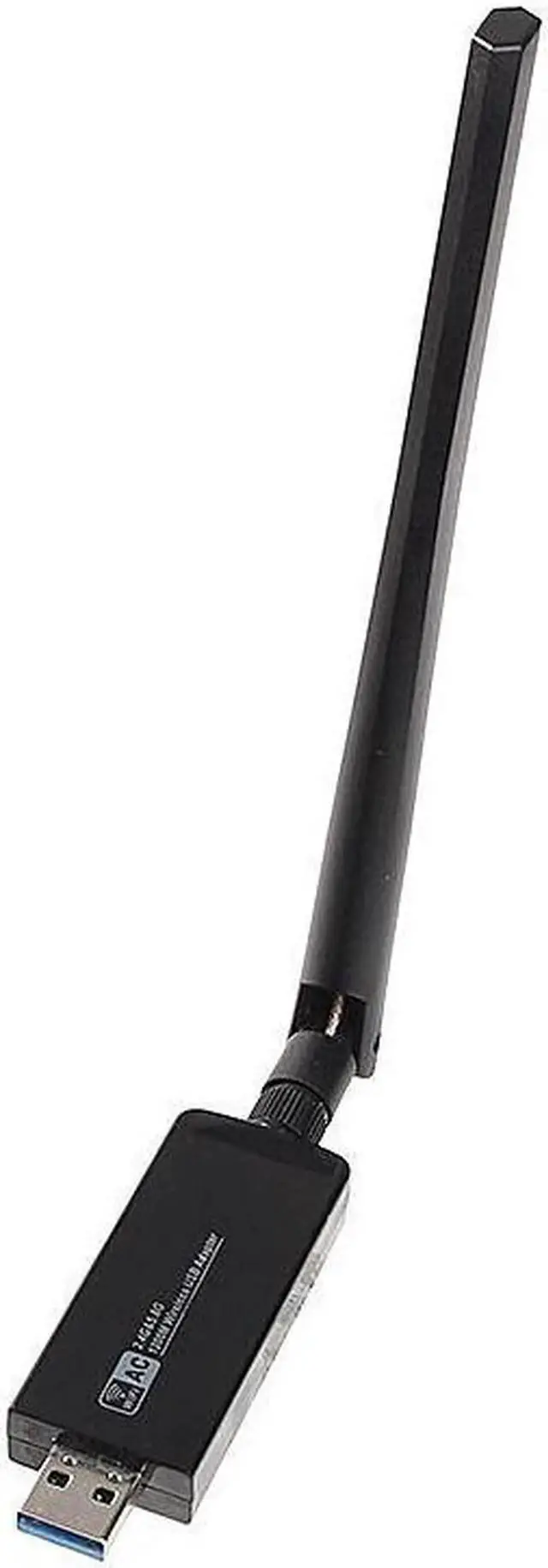 Alt view image 4 of 7 - RTL8812AU Chipset 1200Mbps Dual Band 2.4G/5GHz 802.11ac USB WiFi Adapter with High Gain Antenna