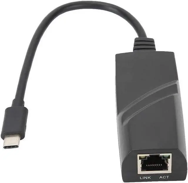 Alt view image 7 of 7 - USB 3.1 Type C Gigabit Ethernet Adapter 1000Mbps High Speed RJ45 LAN Network Card Plug and Play Compatible with Phone Tablet Notebook