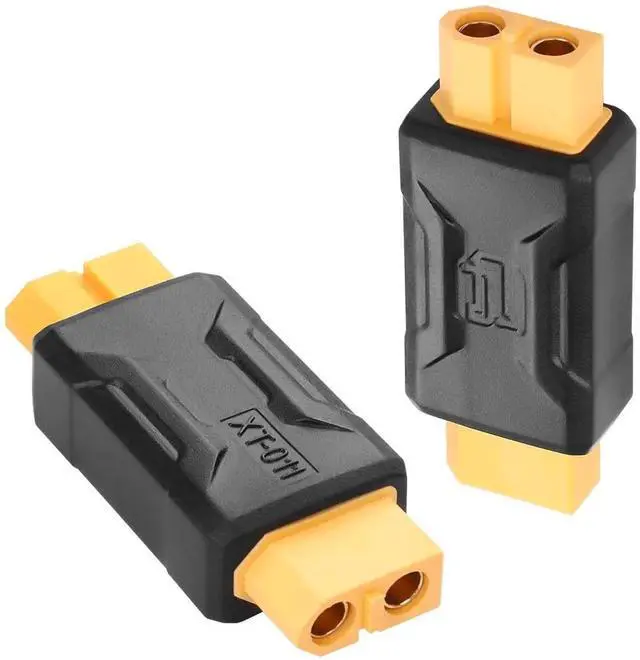 Main image of 2 Pack XT60 Female to Female Connector Adapter, XT60 Wireless Coupler for RC FPV Drone Airplane Toy Car Lipo Battery Charger